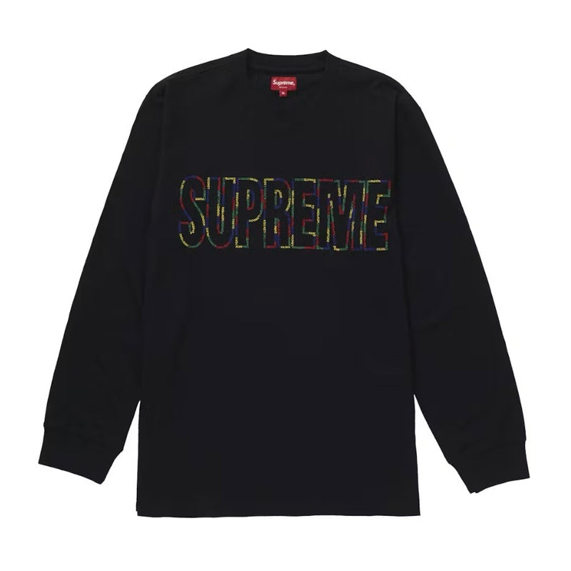 Supreme International Long Sleeve Tee 'Black' SS19
