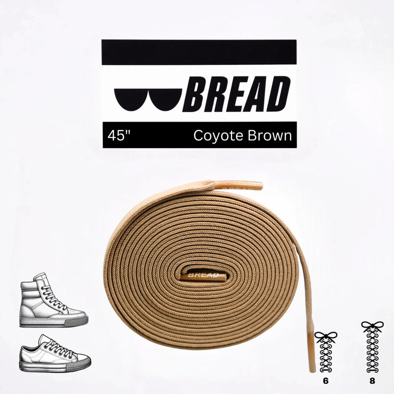 Bread Laces - Coyote Brown Elastic Shoelaces