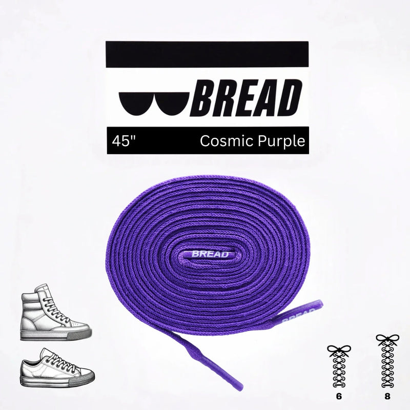 Bread Laces - Cosmic Purple Elastic Shoelaces