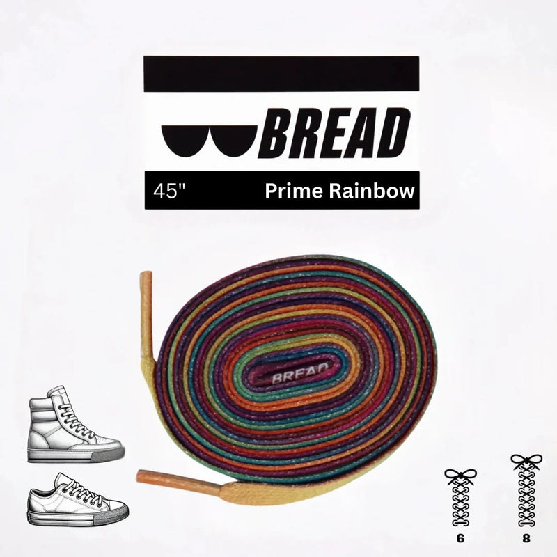 Bread Laces - Prime Rainbow Elastic Shoelaces