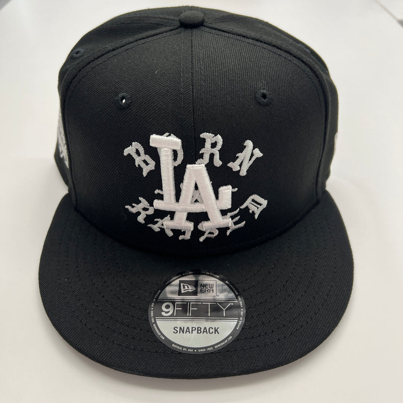 Born x Raised x Los Angeles Dodgers New Era Snap Back Black
