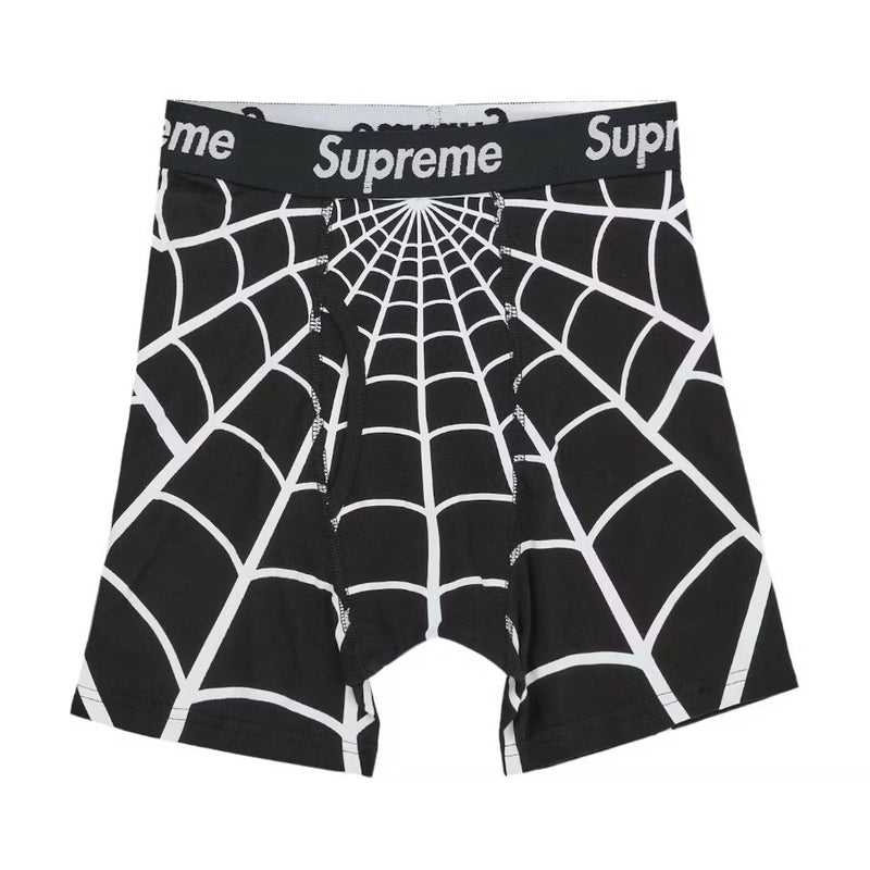 Supreme Hanes Spider-Man Boxer Briefs (2 Pack) Black
