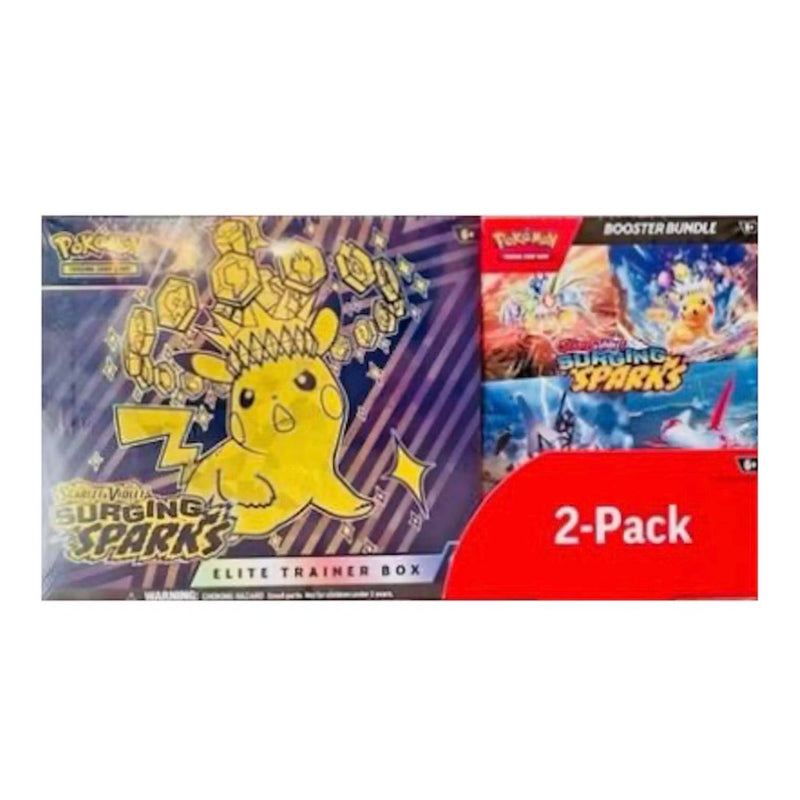 costco pokemon booster box Pokémon Surging Sparks 2-Pack Trainer Box & Booster Bundle (Costco Exclusive)