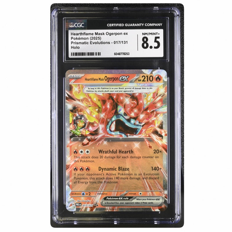 Hearthflame Mask Ogerpon Ex Pokemon 2025 Prismatic Evolutions