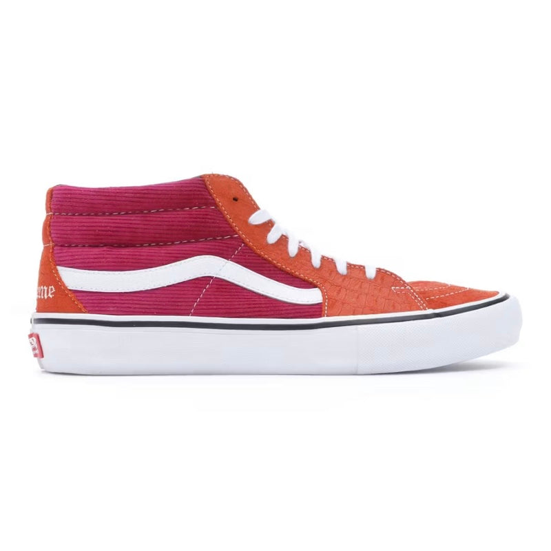 Vans Sk8-Mid Supreme Croc Corduroy Fuchsia