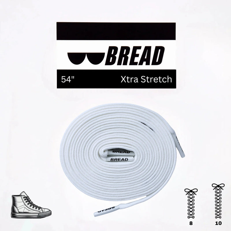 Bread Laces - Cloud White Elastic Shoelaces