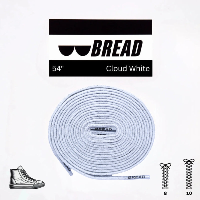 Bread Laces - Cloud White Elastic Shoelaces