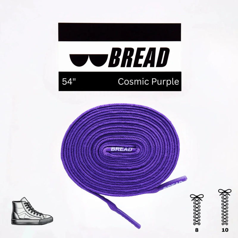Bread Laces - Cosmic Purple Elastic Shoelaces