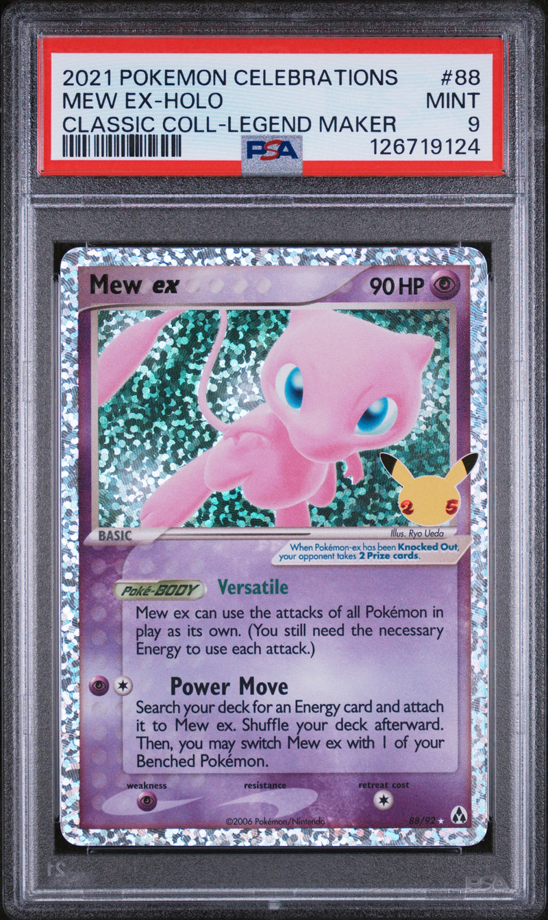 2021 POKEMON CELEBRATIONS MEW EX-HALO CLASSIC COLL-LEGEND MAKER