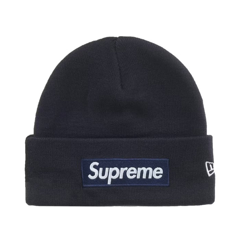 Supreme New Era Box Logo Beanie (FW25) Navy