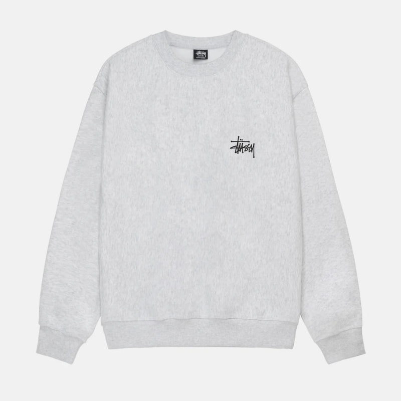 Stussy Basic Crew Ash Heather