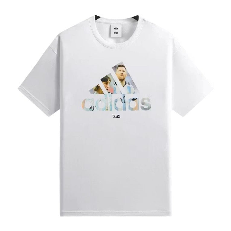 Kith x adidas Messi Football Graphic Tee White