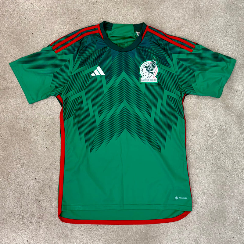 adidas Mexico 22 Home Authentic Jersey Vivid Green/Collegiate Green