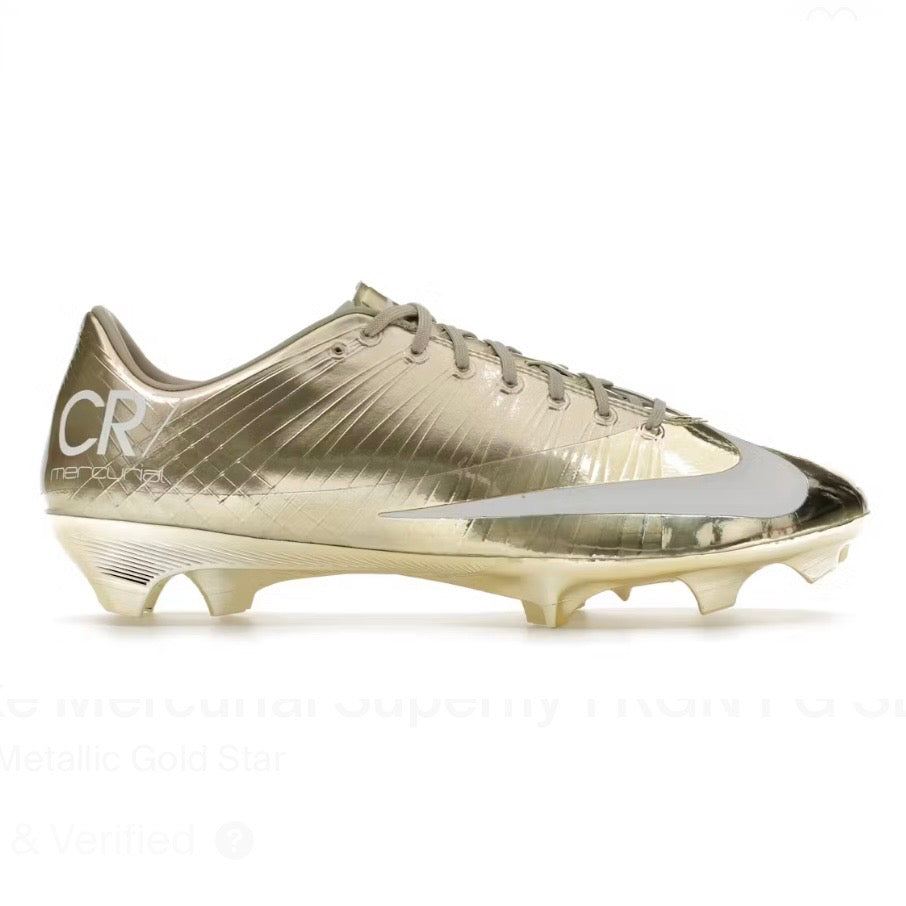 Nike Mercurial Superfly 1 RGN FG SECR7 Metallic Gold Star