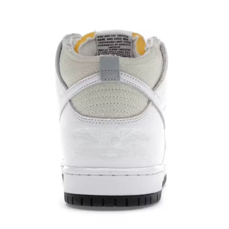 Nike SB Dunk High Sport Red Metallic Platinum