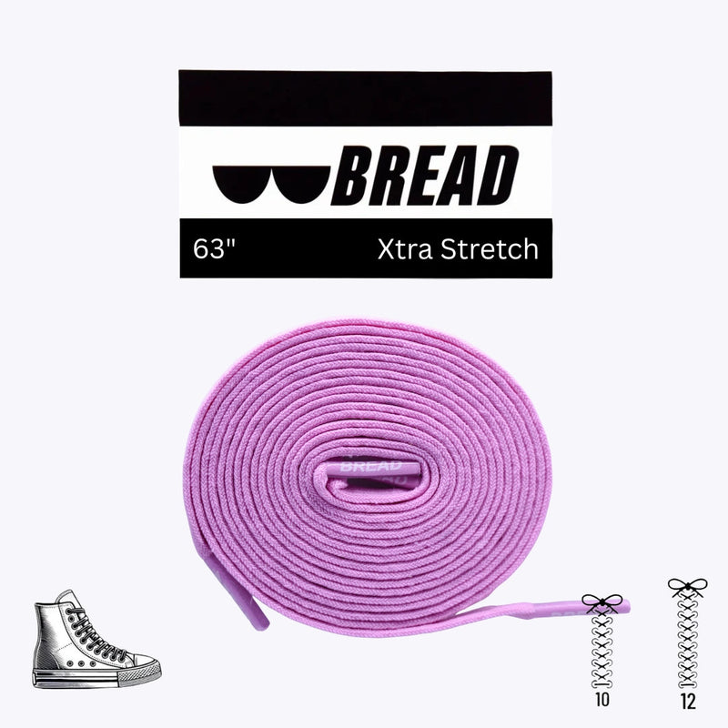 Bread Laces - Pretty Pink Elastic Shoelaces