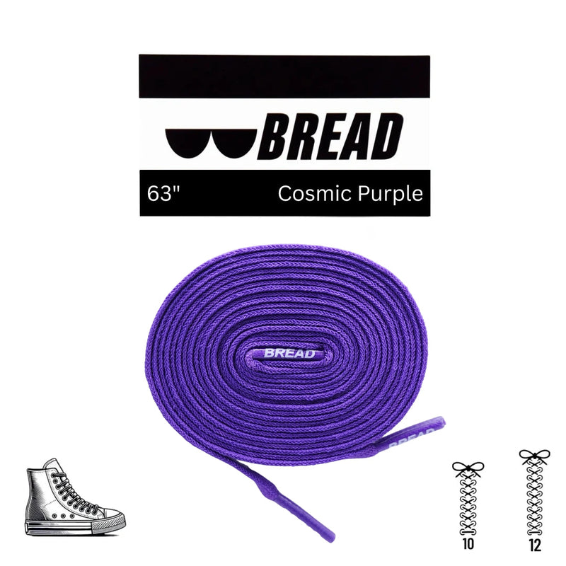 Bread Laces - Cosmic Purple Elastic Shoelaces