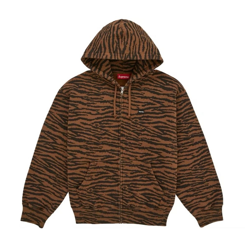 Supreme Small Box Zip Up Sweatshirt (SS26) Tiger