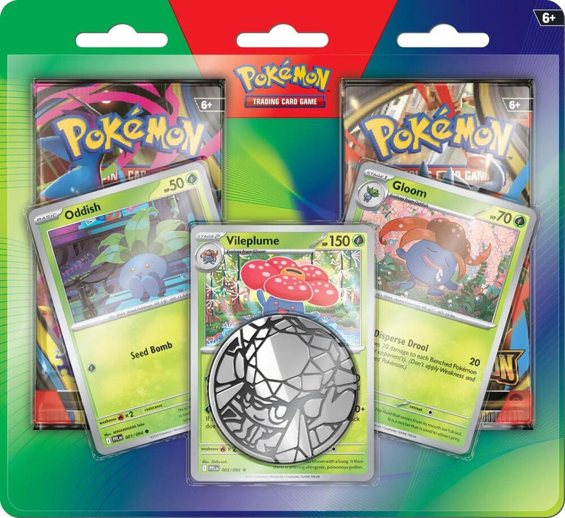 Pokémon 2-Pack Blister Pack – Oddish, Gloom & Vileplume