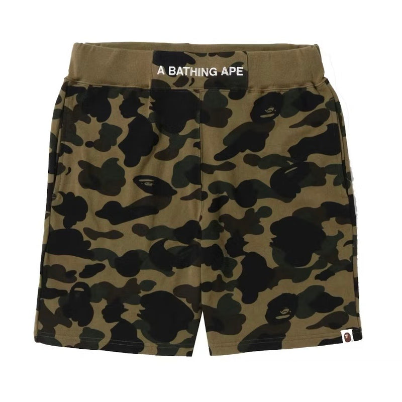 BAPE 1st Camo Sweat Shorts (SS22) Green