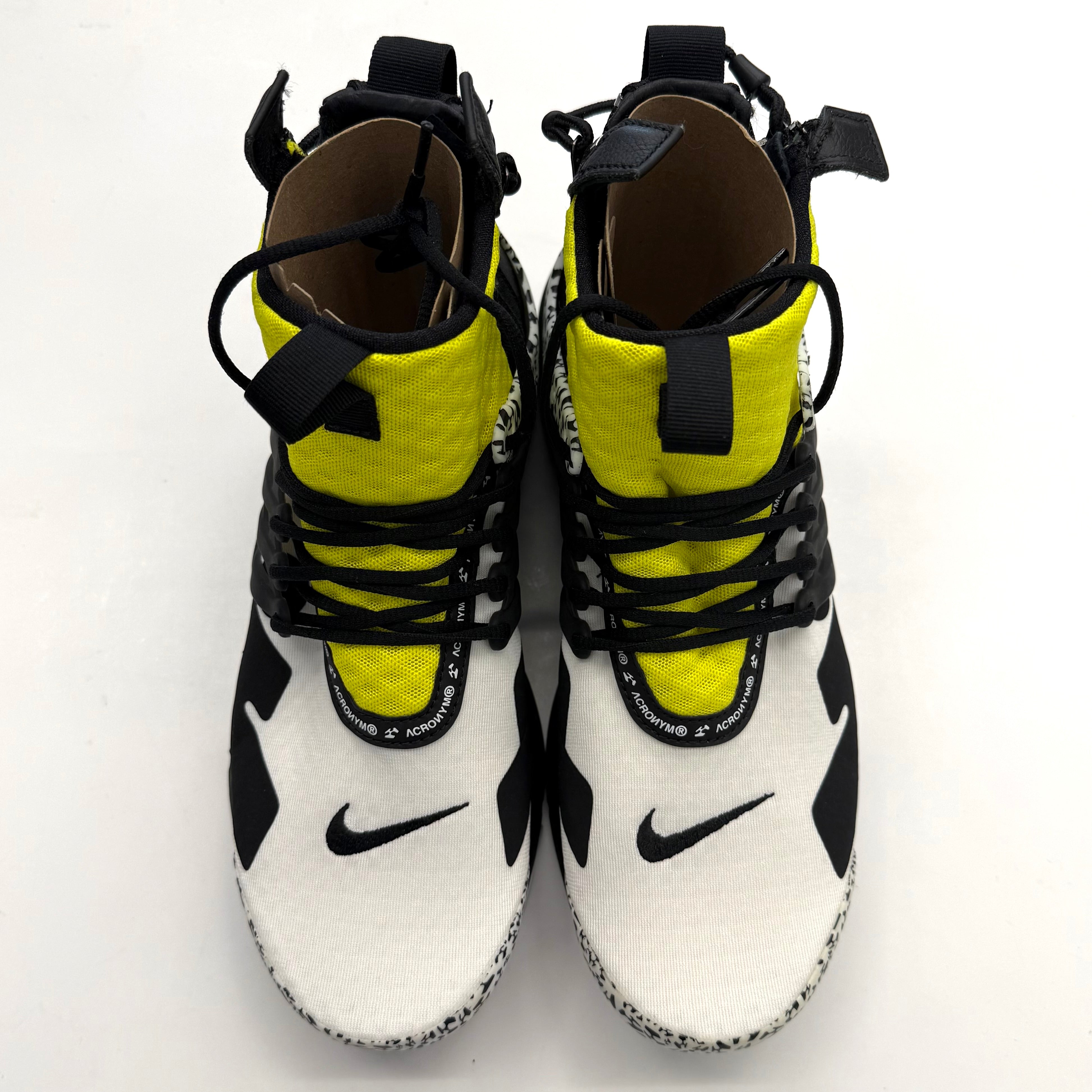 スニーカー NIKE 18aw ACRONYM AIR PRESTO MID YELLOW Nike Air Presto Mid Acronym Dynamic Yellow - White/Black-Dynamic