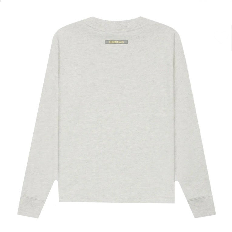 Fear of God Essentials Kids Long Sleeve T-shirt Oatmeal Heather/Light Heather Oatmeal