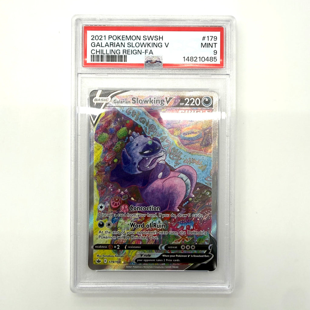 galarian slowking pokemon card VMAX 207/198 CGC 9.5 (Old Label) Listed cards may have imperfections. Galarian Slowking V (179/198) [Sword