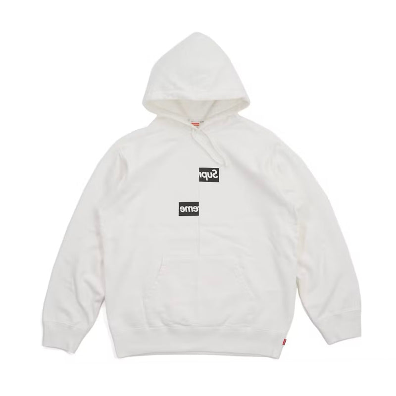 Supreme Comme Des Garcons Split Box Logo Hooded Sweatshirt