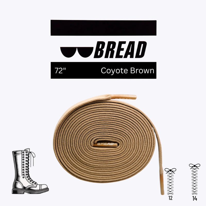 Bread Laces - Coyote Brown Elastic Shoelaces