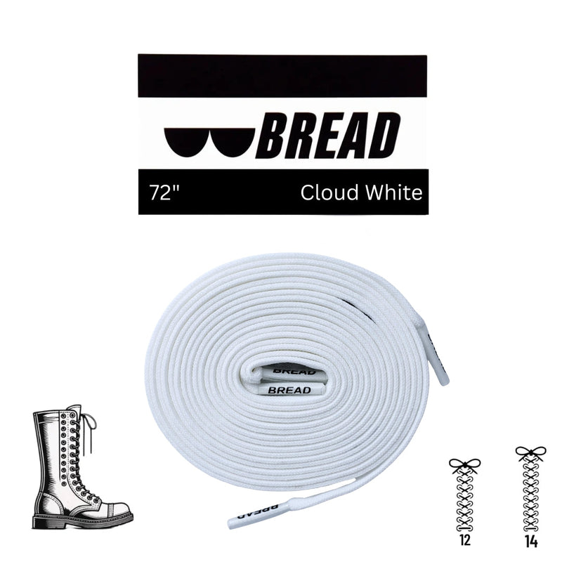 Bread Laces - Cloud White Elastic Shoelaces