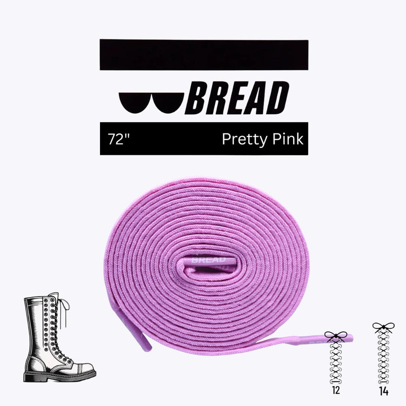 Bread Laces - Pretty Pink Elastic Shoelaces