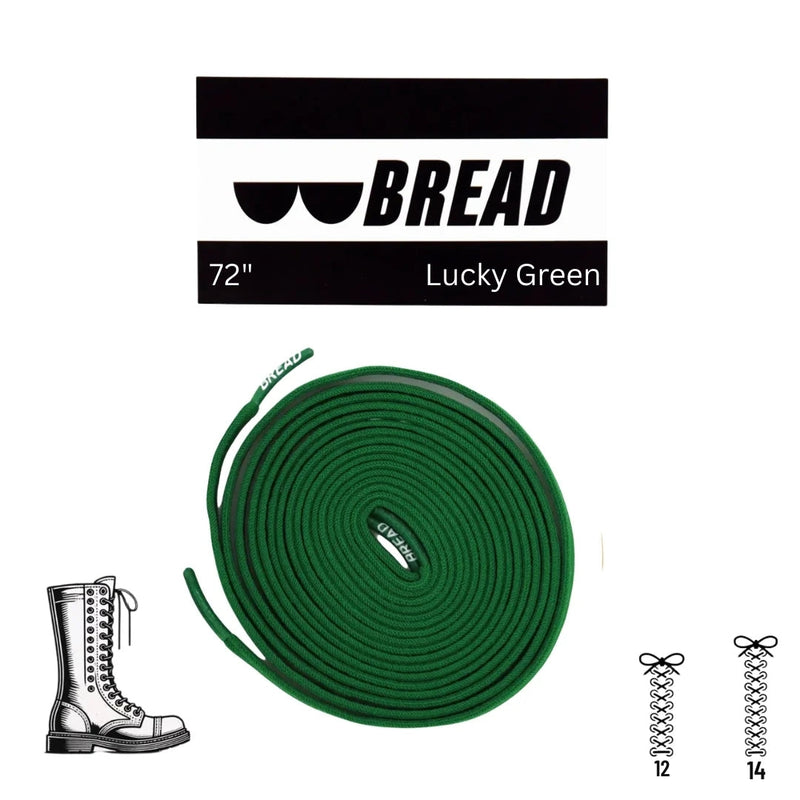 Bread Laces - Lucky Green Elastic Shoelaces