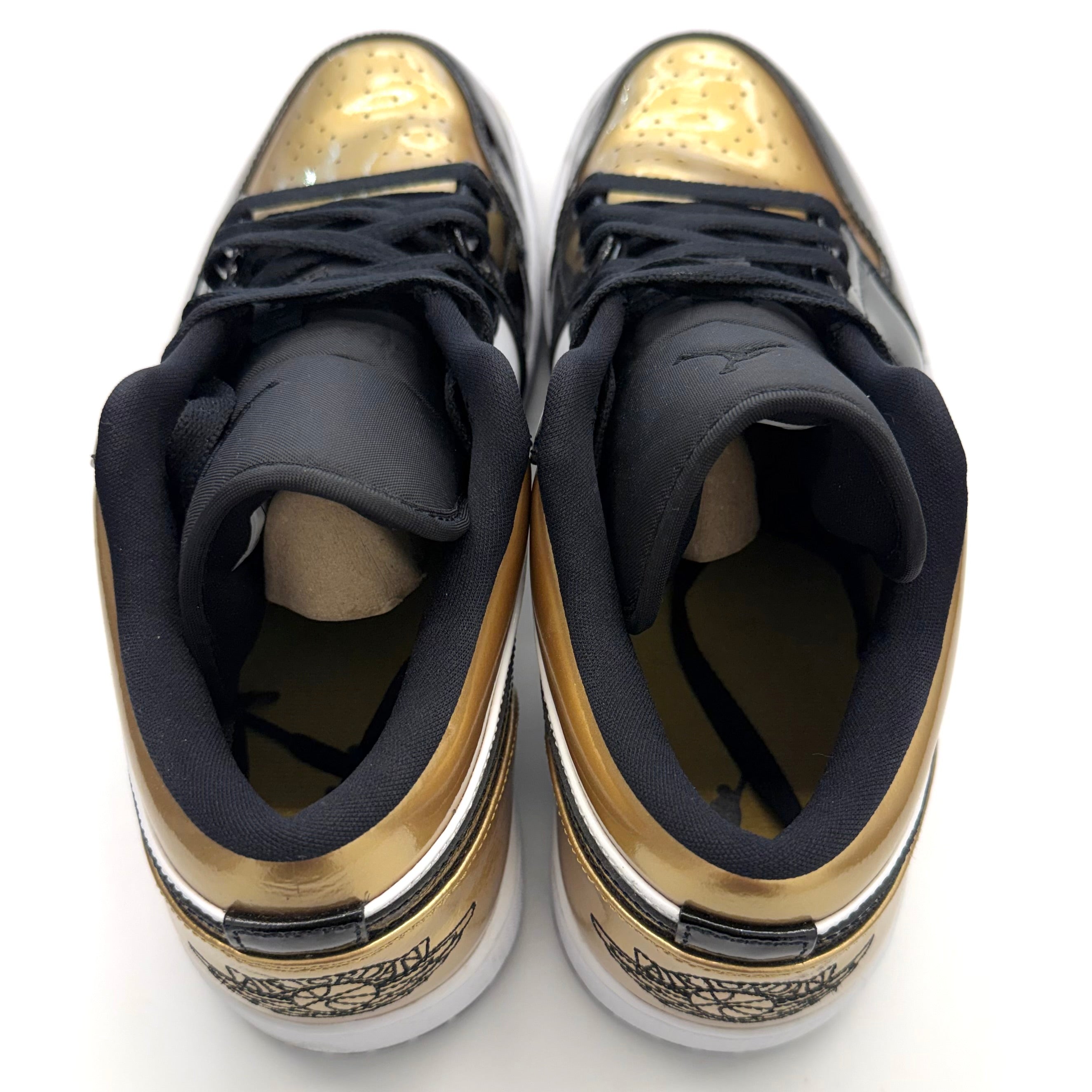 NIKE AIR JORDAN 1 LOW 24cm ブラック ゴールドプレート Jordan 1 Low Gold Toe Pre-Owned | United Kicks