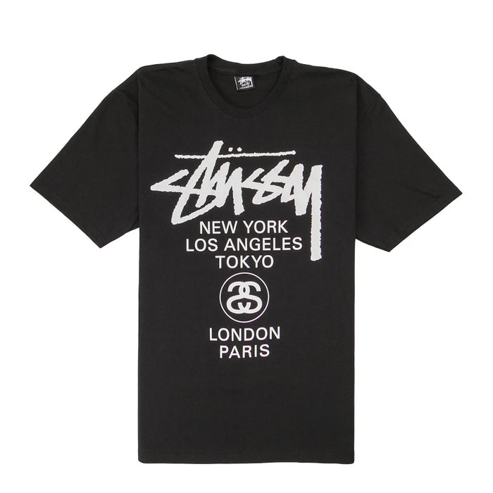 Stussy World Tour T-Shirt Black