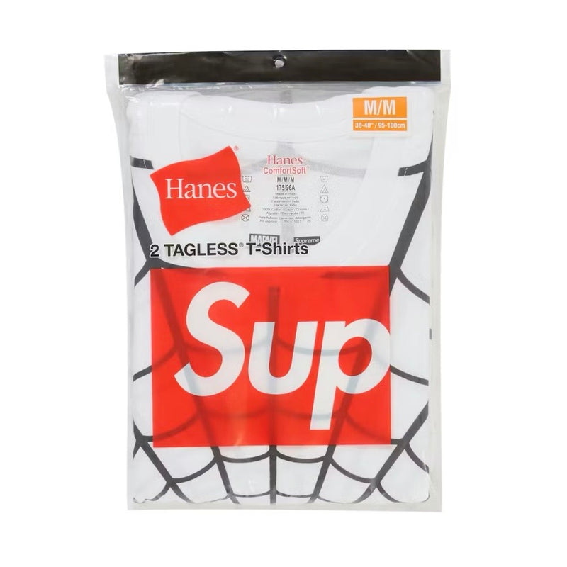 Supreme Hanes Spider-Man Tagless Tees (2 Pack) White