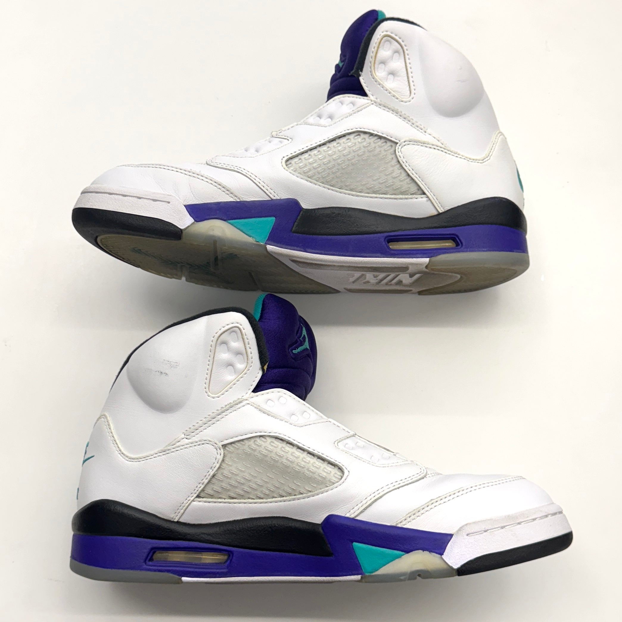 Jordan 5 Retro Grape Fresh Prince - White/New Emerald | United Kicks