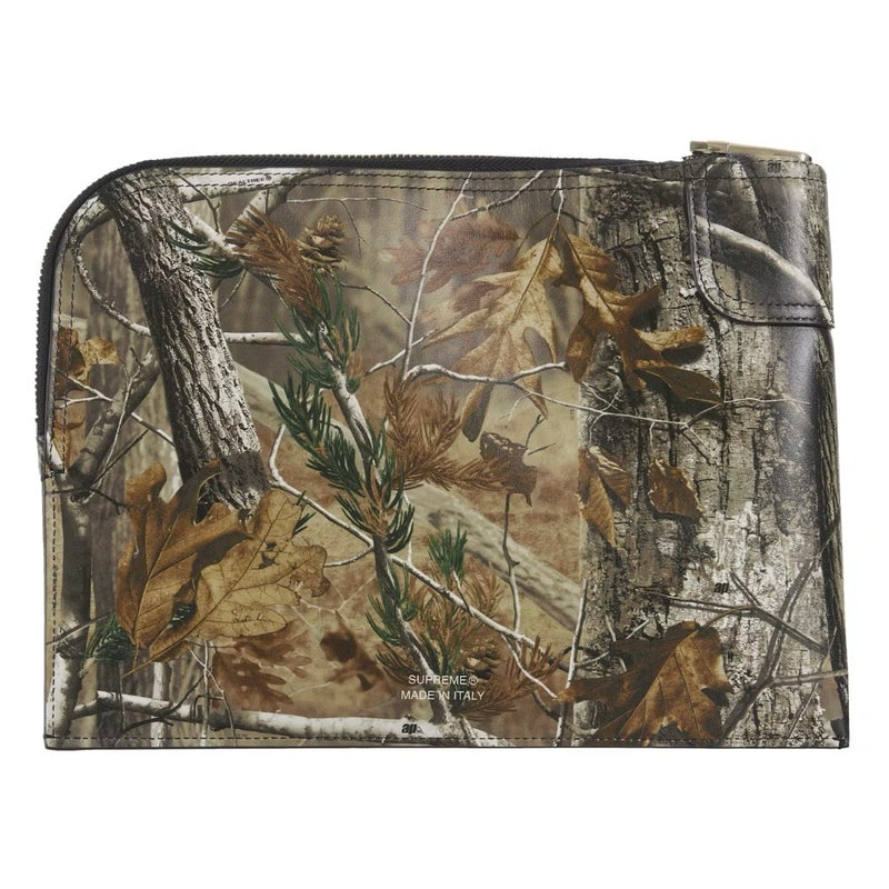 Supreme Leather Money Bag (FW25) Realtree Hardwoods Camo
