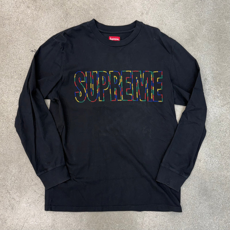 Supreme International Long Sleeve Tee 'Black' SS19