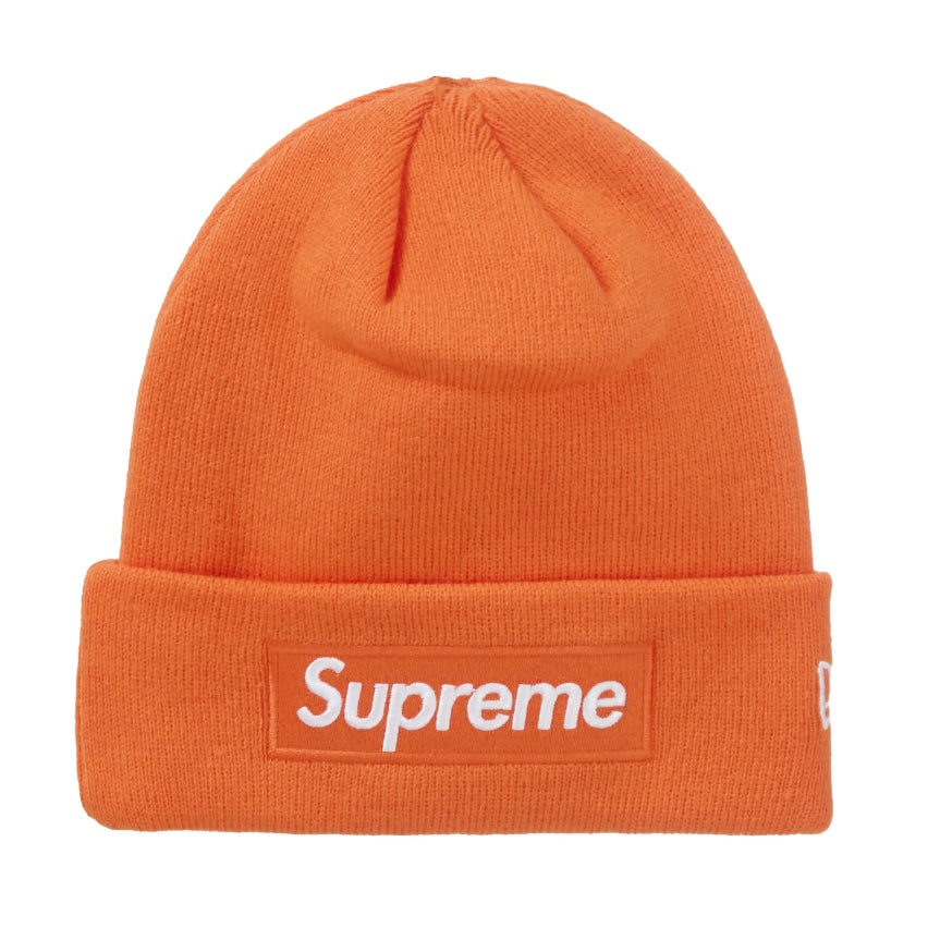Supreme New Era Box Logo Beanie (FW24) Orange — United Kicks