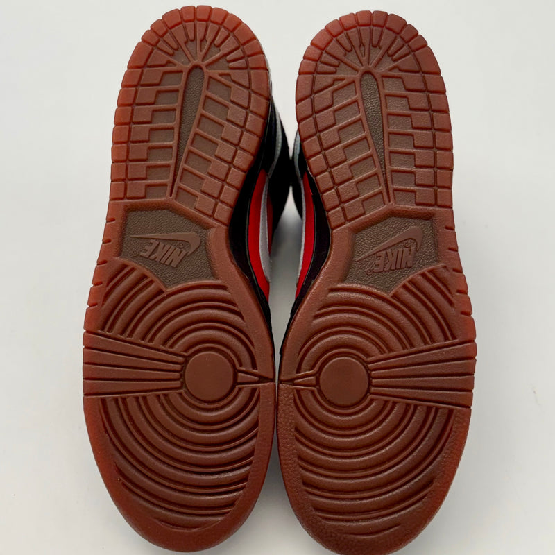 Nike SB Dunk High Sport Red Metallic Platinum