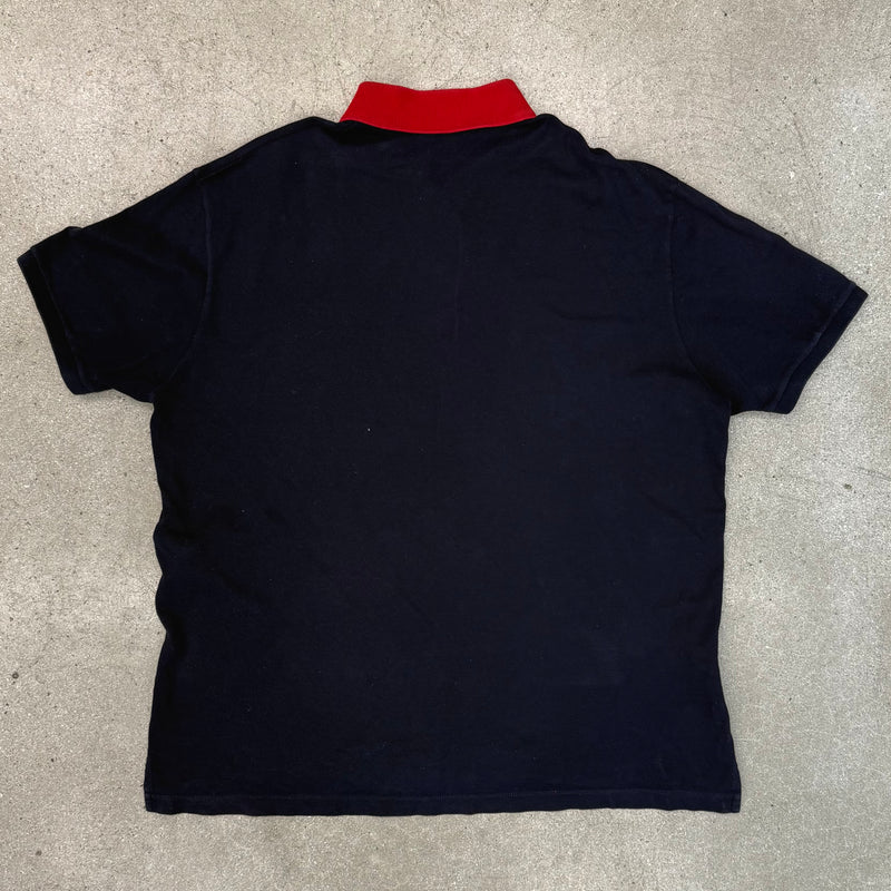 Gucci Polo Shirt Navy Double GG Relax Fit Knit