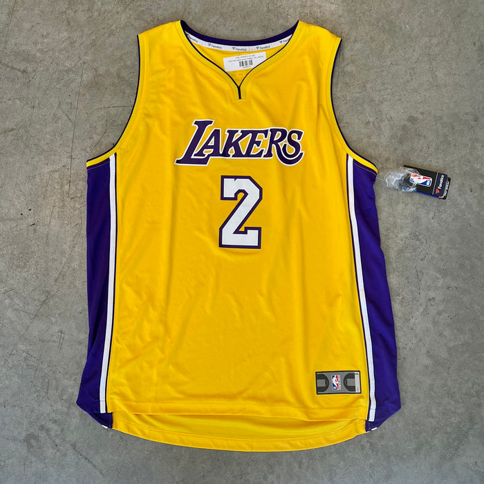 Lonzo Ball - Los Angeles Lakers - Game-Worn Classic Edition Minneapolis  Lakers 1948-52 Road Jersey - 2017-18 Season