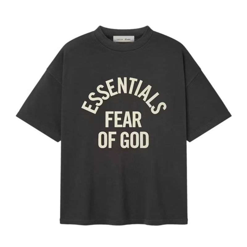 Fear of God Essentials Campus 90's Short Sleeve Tee Faded Black