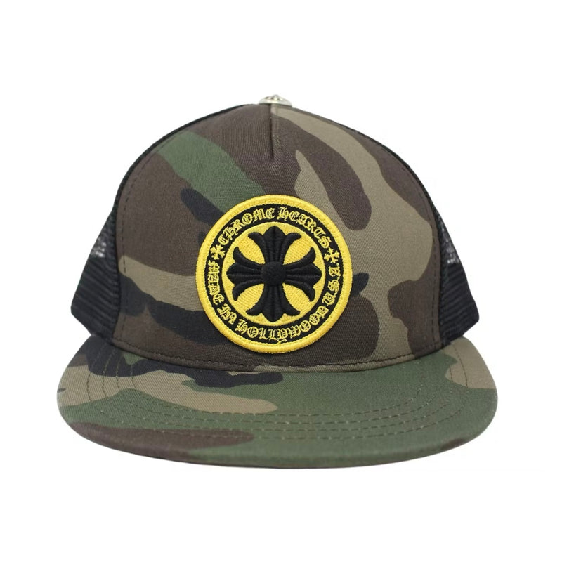 Chrome Hearts Plus Cross Seal Stamp Trucker Hat