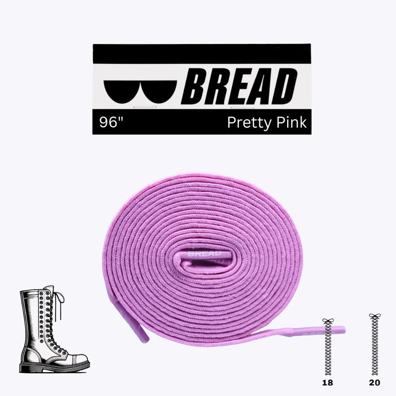 Bread Laces - Pretty Pink Elastic Shoelaces