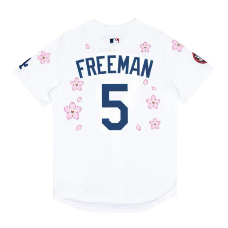 Nike x Takashi Murakami x MLB World Tour Tokyo Series 2025 Dodgers Freeman Jersey White