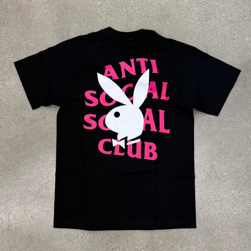 Anti Social Club x Play Boy Remix Tee Black
