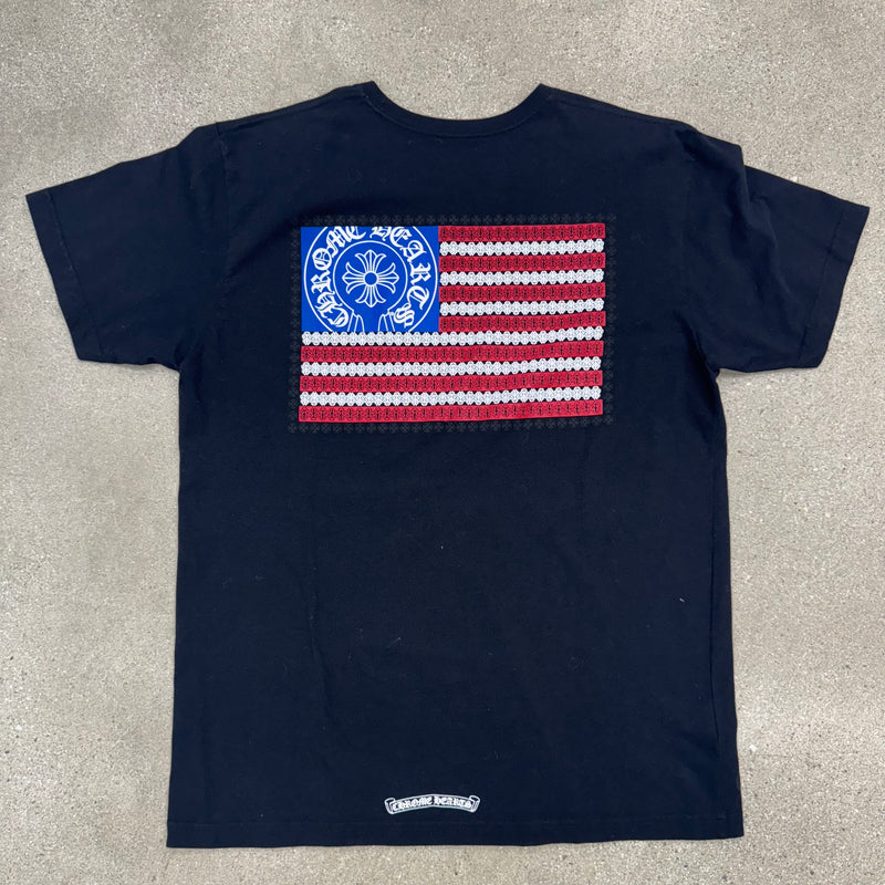 Chrome Hearts American Flag Dagger T-shirt Black
