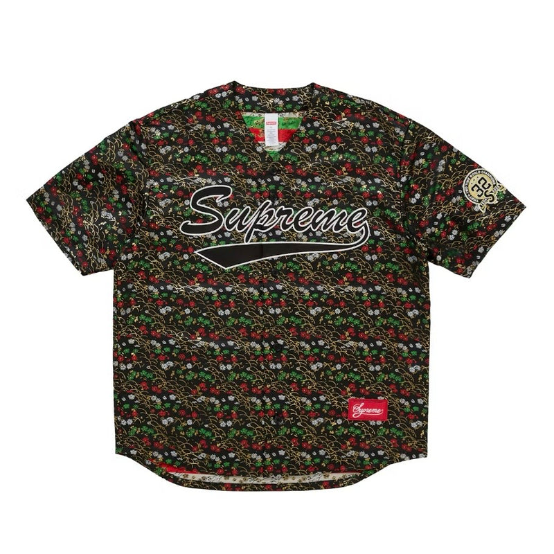 Supreme Floral Jacquard Baseball Jersey