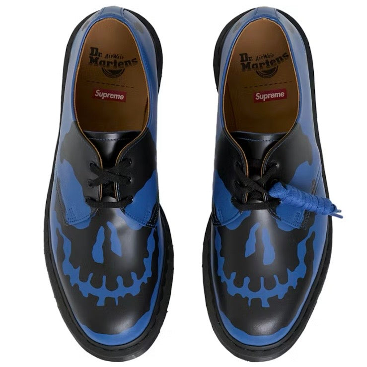 Dr. Martens 1461 3-Eye Shoe Supreme Skull Blue Black